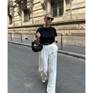 Vintage - Lightweight Cream Lined Summer Trousers